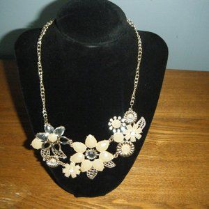 Goldtone Floral Necklace
